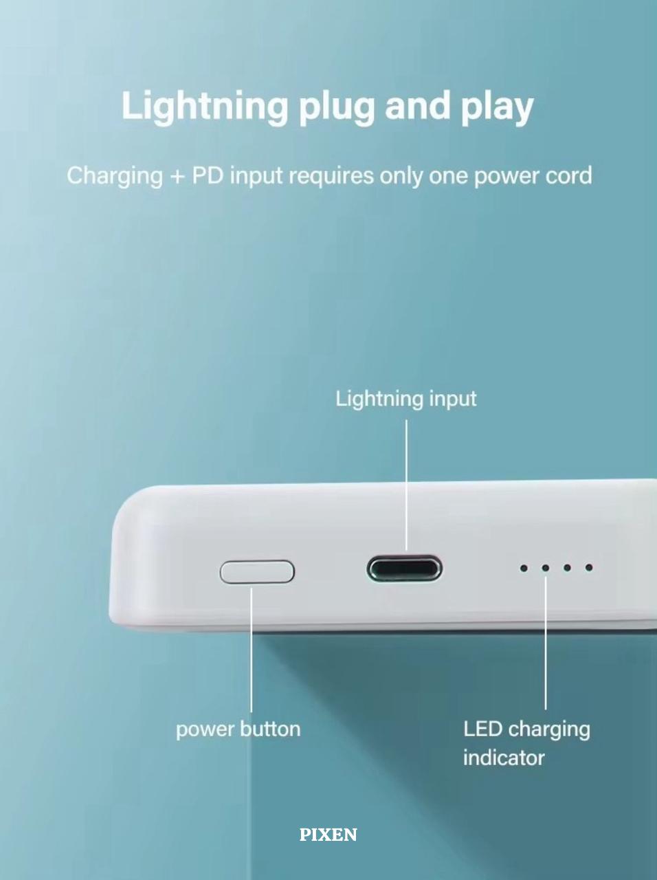 Pixen MagSafe Battery Pack Wireless Power Bank