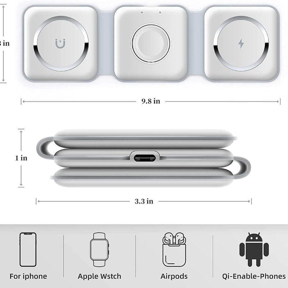 Pixen Foldaway 3-In-1 Magnetic MagSafe Wireless Charger